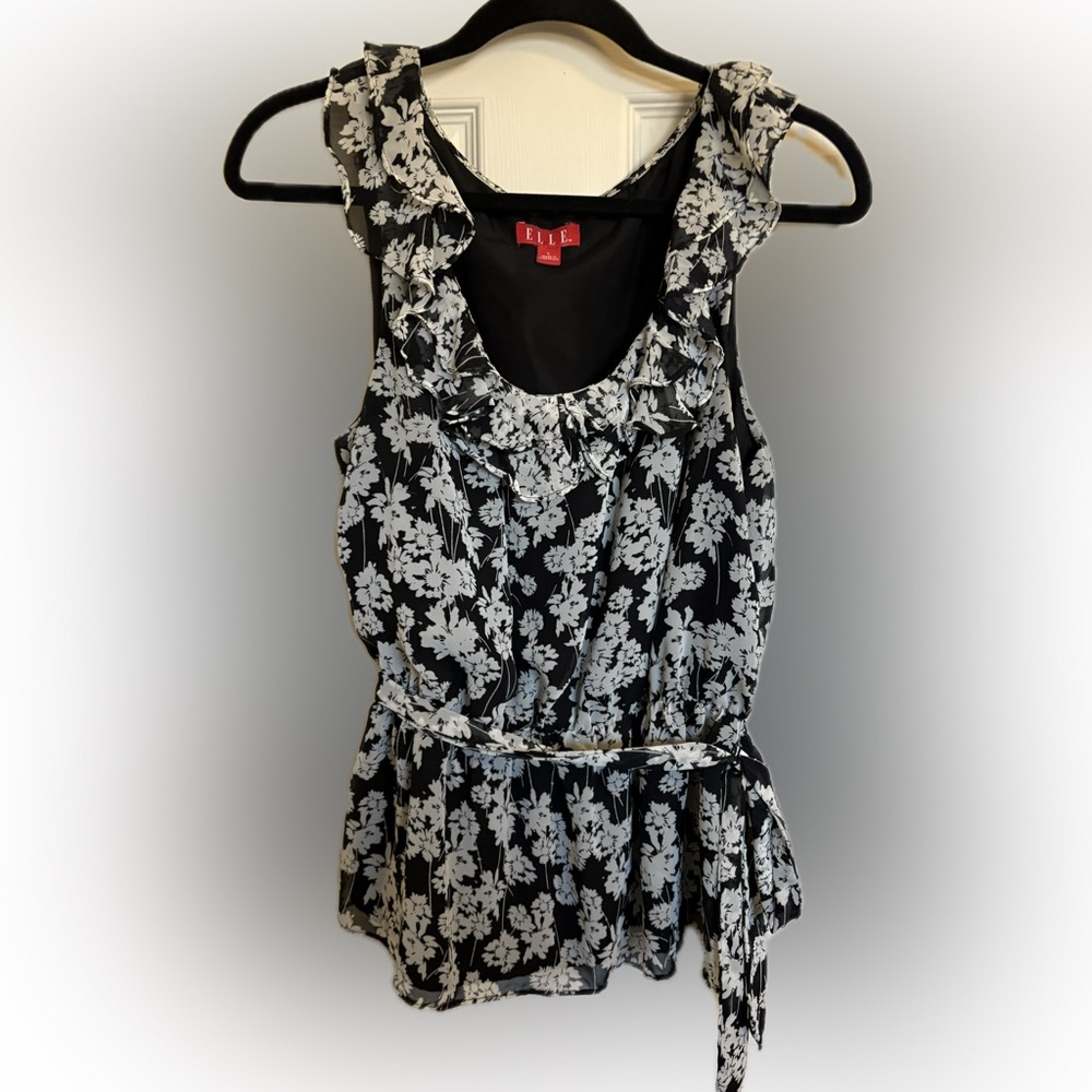 Elle Floral Ruffle Blouse